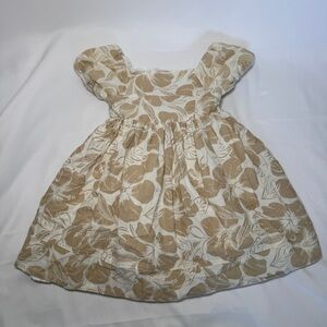 Tommy Bahama Kids Dress in Tan and Cream Floral
